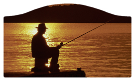 DASHELL-320-BZ Gone Fishing (Dock) Bronze